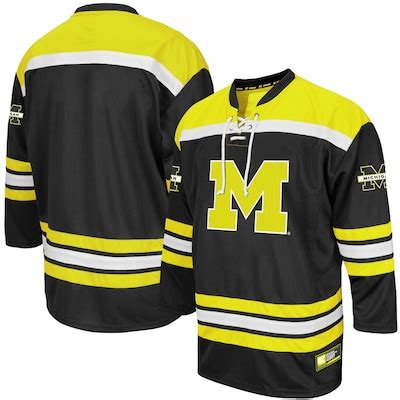 Michigan Wolverines Colosseum Hockey Jersey - Black - Fanatics.com