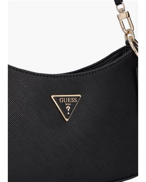 Guess Noelle Top Zip Black Shoulder Bag Lyst