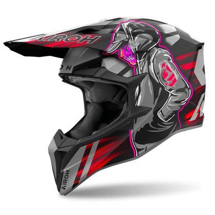 Casque Cross Airoh Wraaap Cyber Motoblouz