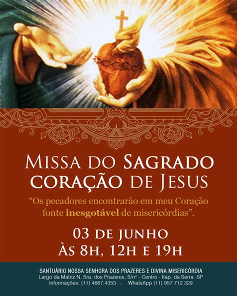 Missa Do Sagrado Cora O De Jesus Encontro Cristo