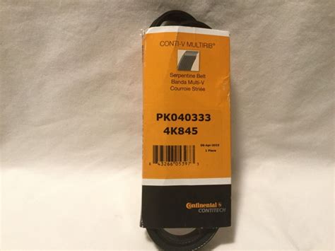 Continental Contitech Conti V Multirib Serpentine Belt Pk Ebay