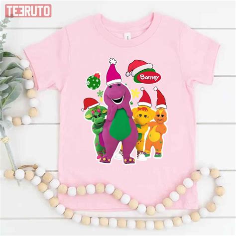 Barney The Dinosaur And Friends Christmas Unisex T Shirt Teeruto