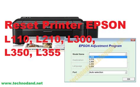 Cara Reset Printer Epson L355 Tanpa Software UnBrick ID