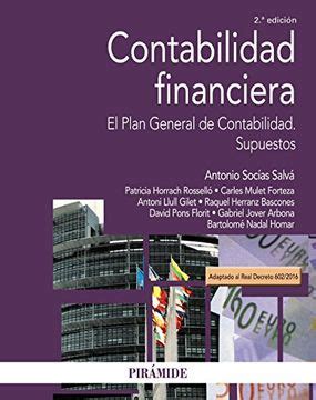 Libro Contabilidad Financiera El Plan General De Contabilidad