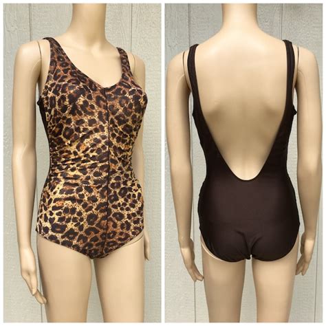 Vintage Style One Piece Swimsuit Etsy