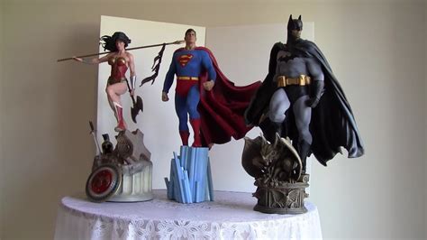 Wonder Woman Superman Batman Sideshow Statue Premium Format Youtube