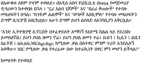 amharic book  bewuketu seyoum ethio book review
