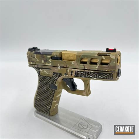 Custom Camo Glock 43x Cerakoted Using Desert Sand Glock® Fde And