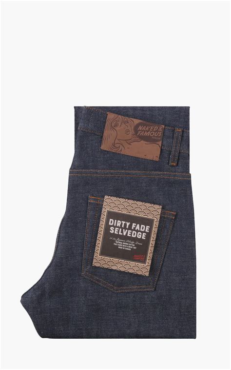 Naked Famous Denim Strong Guy Dirty Fade Selvedge Oz In Blue For