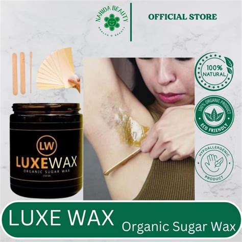 Luxewax Organic Sugar Wax Underarm Hair Legs Luxe Brazillian Cold Hot