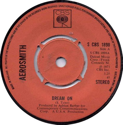 Aerosmith - Dream On (1973, Vinyl) | Discogs