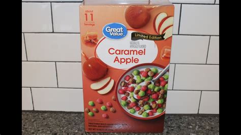 Great Value Walmart Caramel Apple Cereal Review Youtube