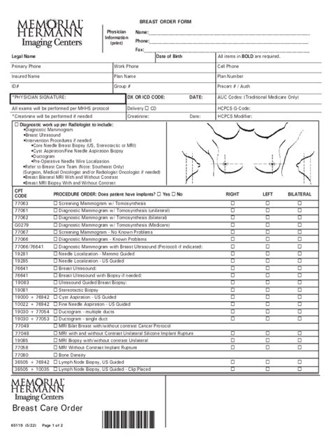 Memorial Hermann 65119 2022 Fill And Sign Printable Template Online