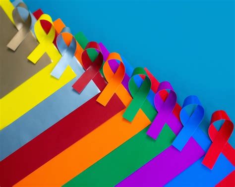 Premium Photo | World cancer day background colorful ribbons cancer awareness multicolored ...