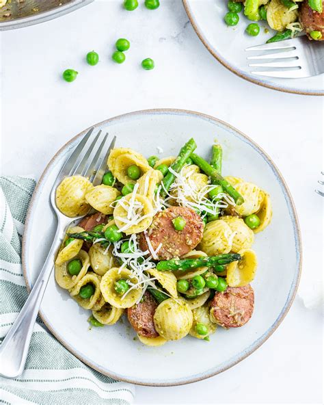 Orecchiette With Chicken Sausage And Asparagus Lmld