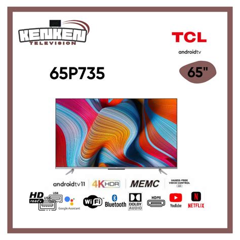 Jual TV LED TCL 65P735 LED TCL 65 Inch UHD 4K Android 11 TV | Shopee ...