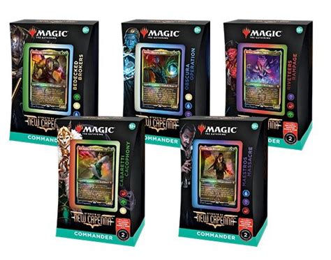 Streets Of New Capenna Precon Commander Decklists Magic The