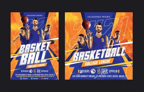 Basketball Game Flyer Psd Template Behance