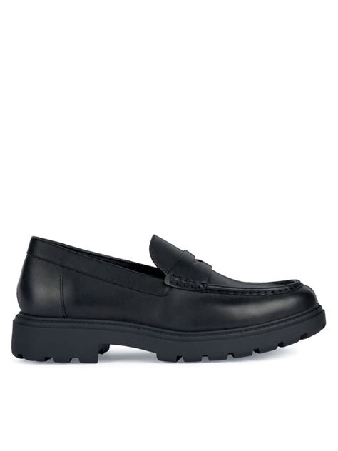 Loafers Geox U36FRB 00043 C9999 Negru Epantofi Ro