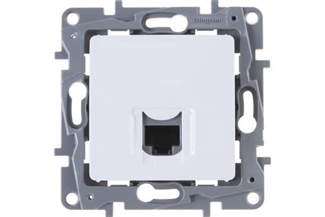 Розетка компьютерная 2 шт одинарная Legrand Etika скрытой установки 5 ...