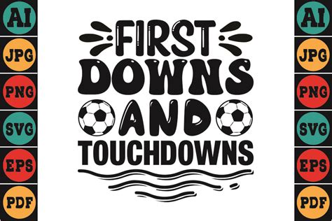 First Downs And Touchdowns Graphic By Creative Studio Creative Fabrica