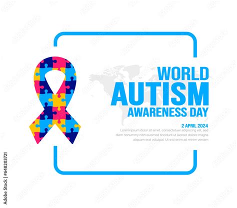 World Autism Awareness Day Background Template Use To Banner Card