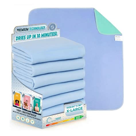 Simpli Magic Heavy Absorption Underpads Washable Large Reusable