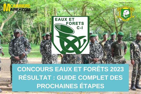 Concours Eaux et Forêts 2023 résultat Guide Complet des Prochaines Étapes