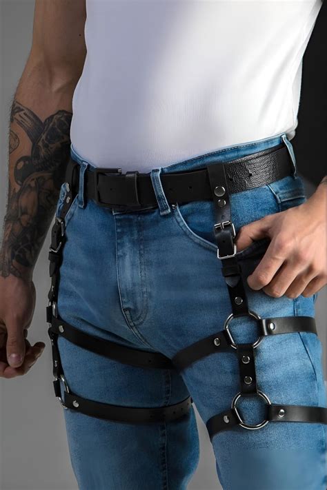 Leather Harness Men Harness For Men Fancy Harness Accessory With Waist