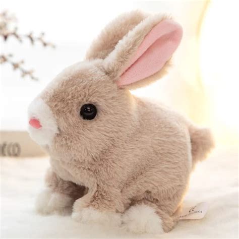 Interactive Easter Bunny Stuffed Animal Wiggles Ears Twitches Nose