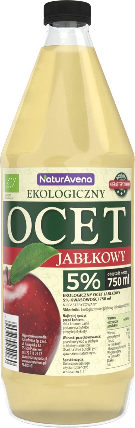 Naturavena Bio Ocet Jab Kowy Ml Ceny I Opinie Ceneo Pl