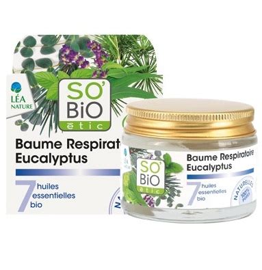 Baume Respiratoire Eucalyptus Huiles Essentielles Bio So Bio Tic