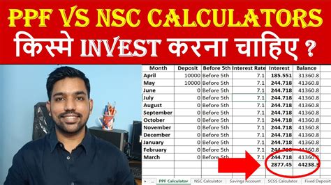 Ppf Vs Nsc Interest Calculators Public Provident Fund Vs National