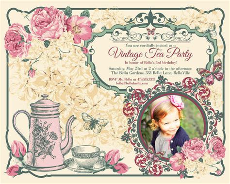 Victorian Tea Party Invitation Template | wmmfitness