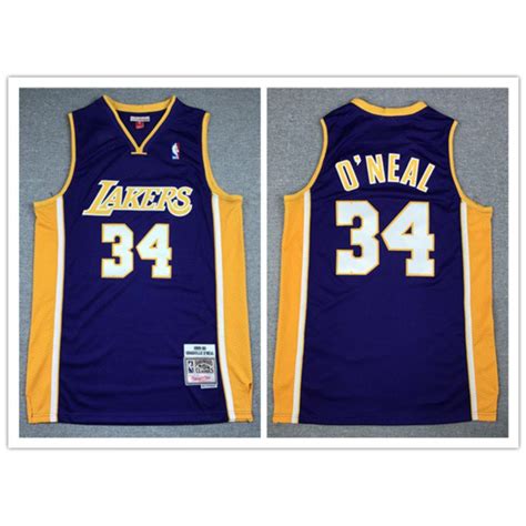 Camisa Kiee N Ba Los Angeles Lakers No O Neal De Basquete Retr