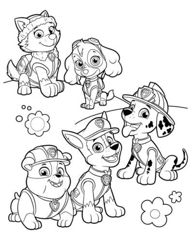 Everest Paw Patrol Coloring Page For Kids » Turkau