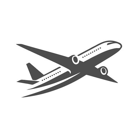 Logotipo Del Avión Vector Premium