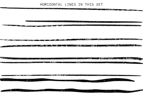 Horizontal Lines Set By Heather Green Designs | TheHungryJPEG