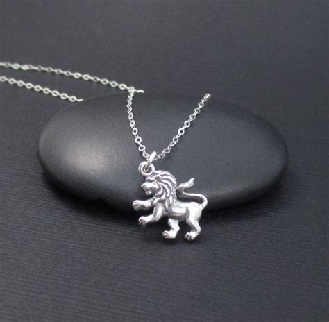 Leo Necklace Sterling Silver Leo Zodiac By Themoonflowerstudio Leo