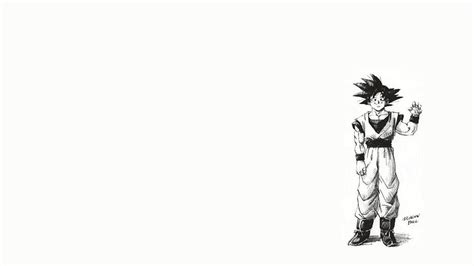 Son Goku Latar Belakang Putih Dragonball Minimalis Wallpaper HD Pxfuel