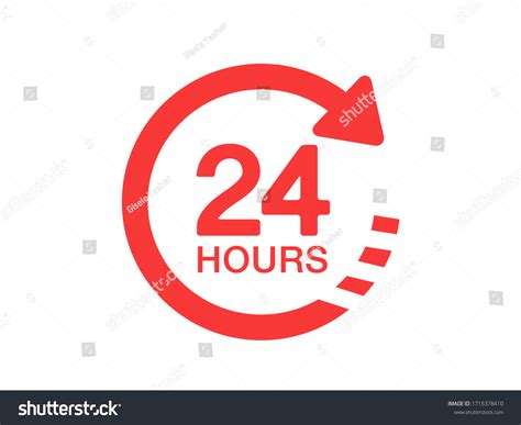 Hours Icon Hours Vector Sign Hours Royalty Free Stock