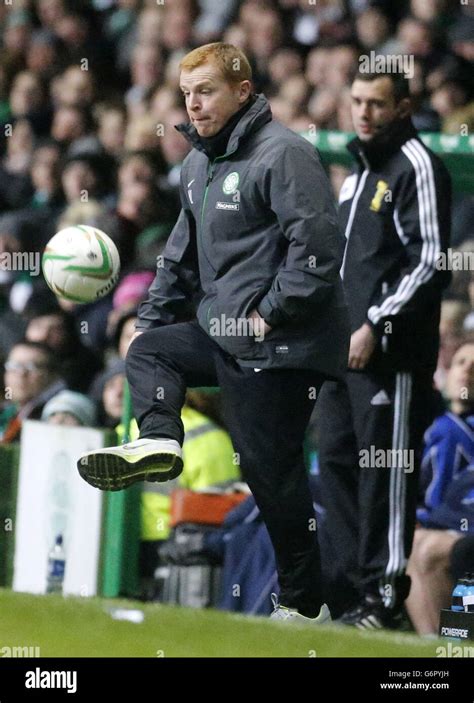 Celtic Manager Neil Lennon During The Scottish Premier League Match At