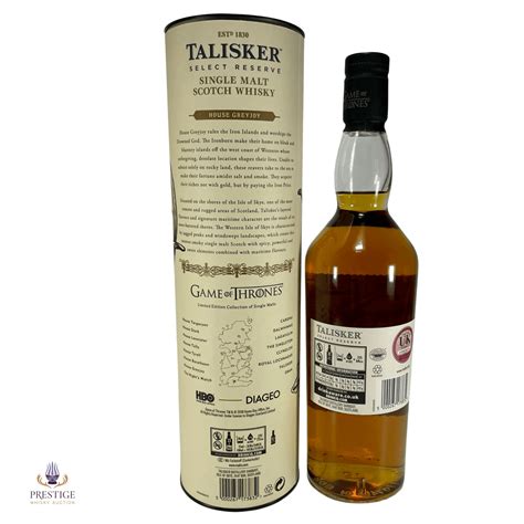 Bid On Talisker Select Reserve Game Of Thrones House Greyjoy At