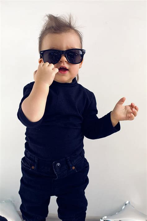 Stylish Baby Boy With Sun Glasses