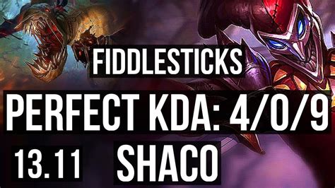 Fiddle Vs Shaco Jng M Mastery Games Kr Master