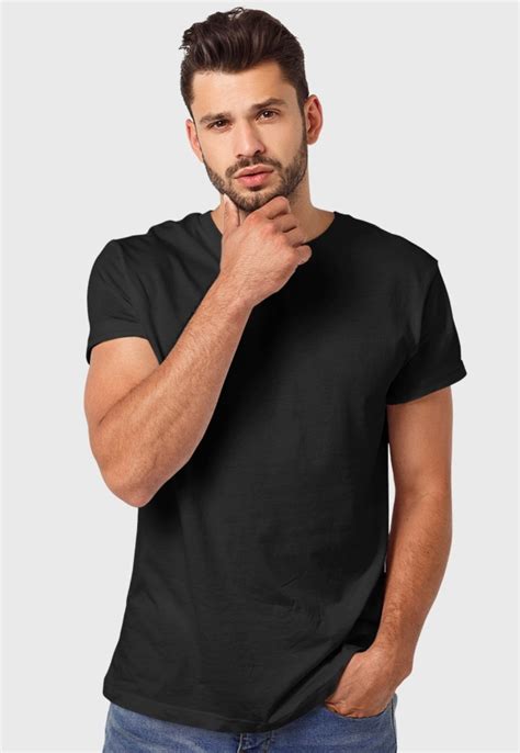 Kit Camisetas Masculinas Algod U E O B U E Sicas Benellys Preto