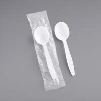 Visions Individually Wrapped White Heavy Weight Plastic Fork Case