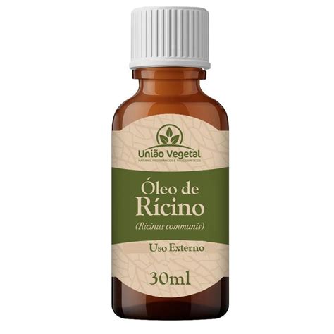 Óleo de Rícino Puro Cabelo Capilar Natural Sobrancelha 30ml União