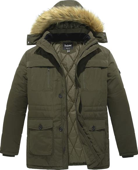 Soularge Men S Big And Tall Winter Warm Heavy Hooded Parka Jacket At