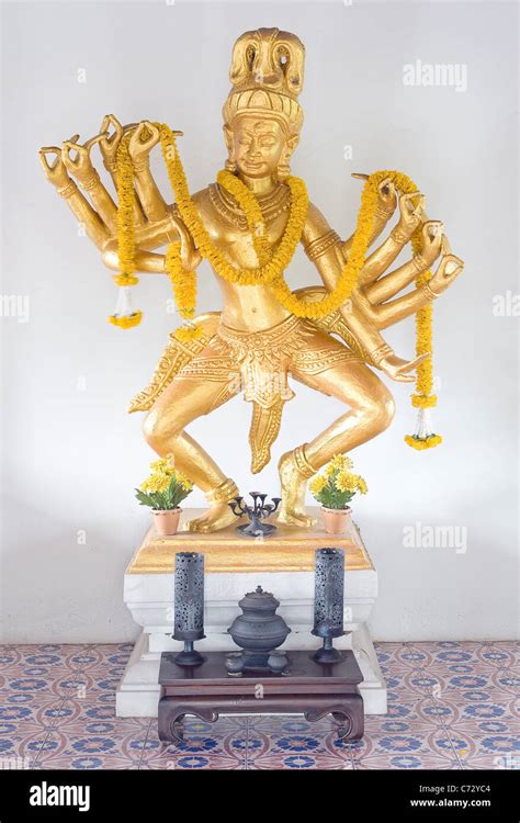 Golden Hindu God Shiva Stock Photo - Alamy